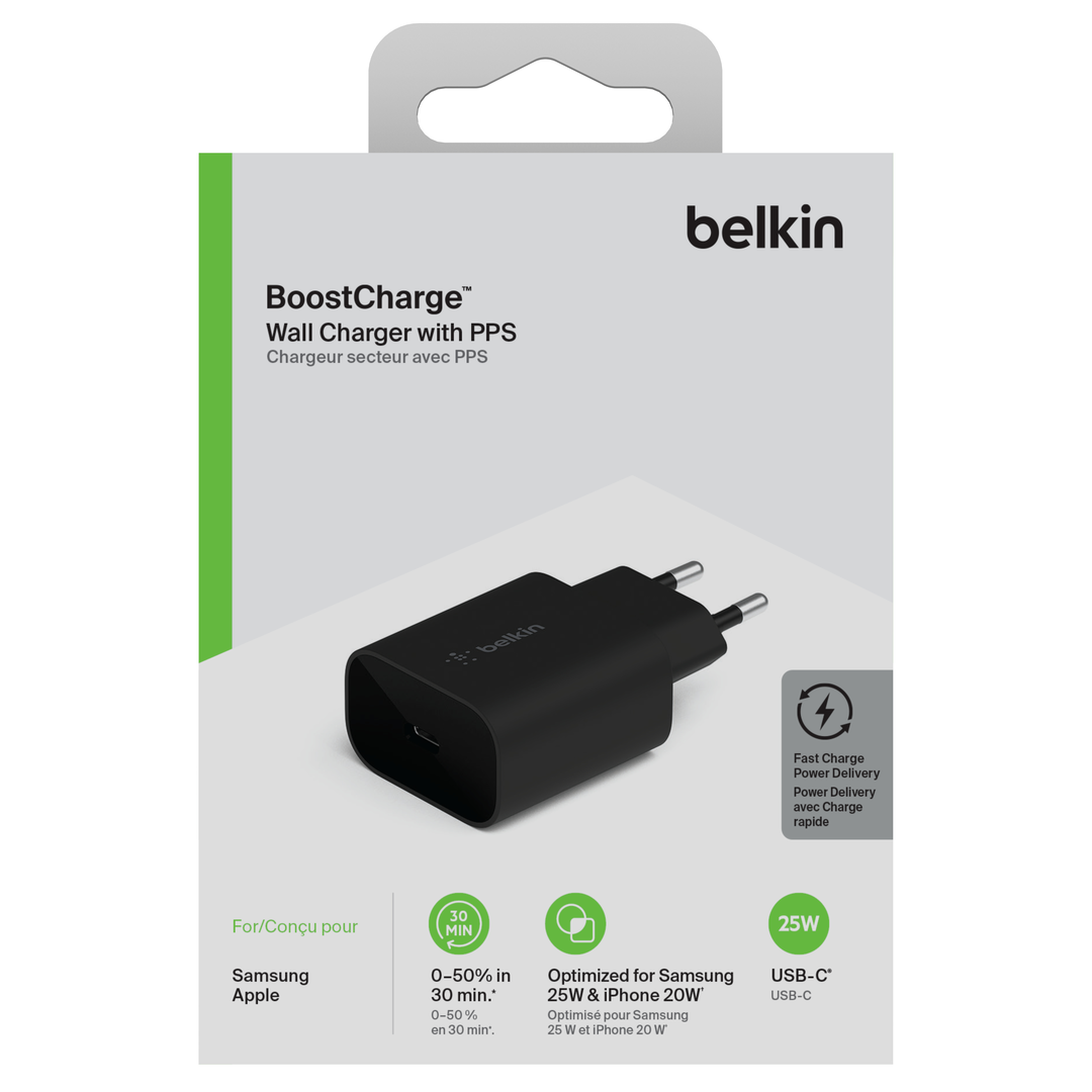 25W PD PPS Wall Charger, Black - Bild 2