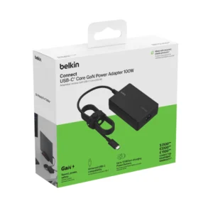 USB-C Core GaN Travel Power Adapter 100W