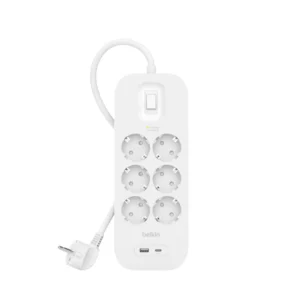 Surge Protection with USB-C 6 Outlet