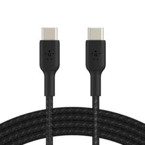 BOOST CHARGE USB-C to USB-C Cable Braided, 2m, Black