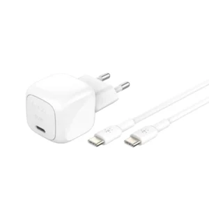 BELKIN 30W USB PD Wall Charger PPS, White w/1m C-C