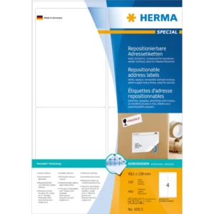 Herma etikett avtagbar 99,1x139 (400)