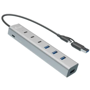 I-TEC USB-C/USB-A Charging Metal HUB 7 Port (3x USB-C, 4x US