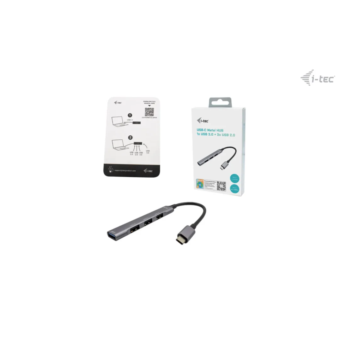 I-TEC USB-C Metal HUB 1x USB 3.0 + 3x USB 2.0 - Bild 3