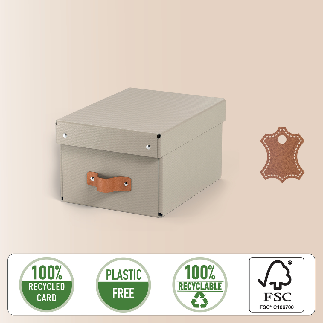 L:Puro Förvaringslåda Liten 2st Beige - Bild 4
