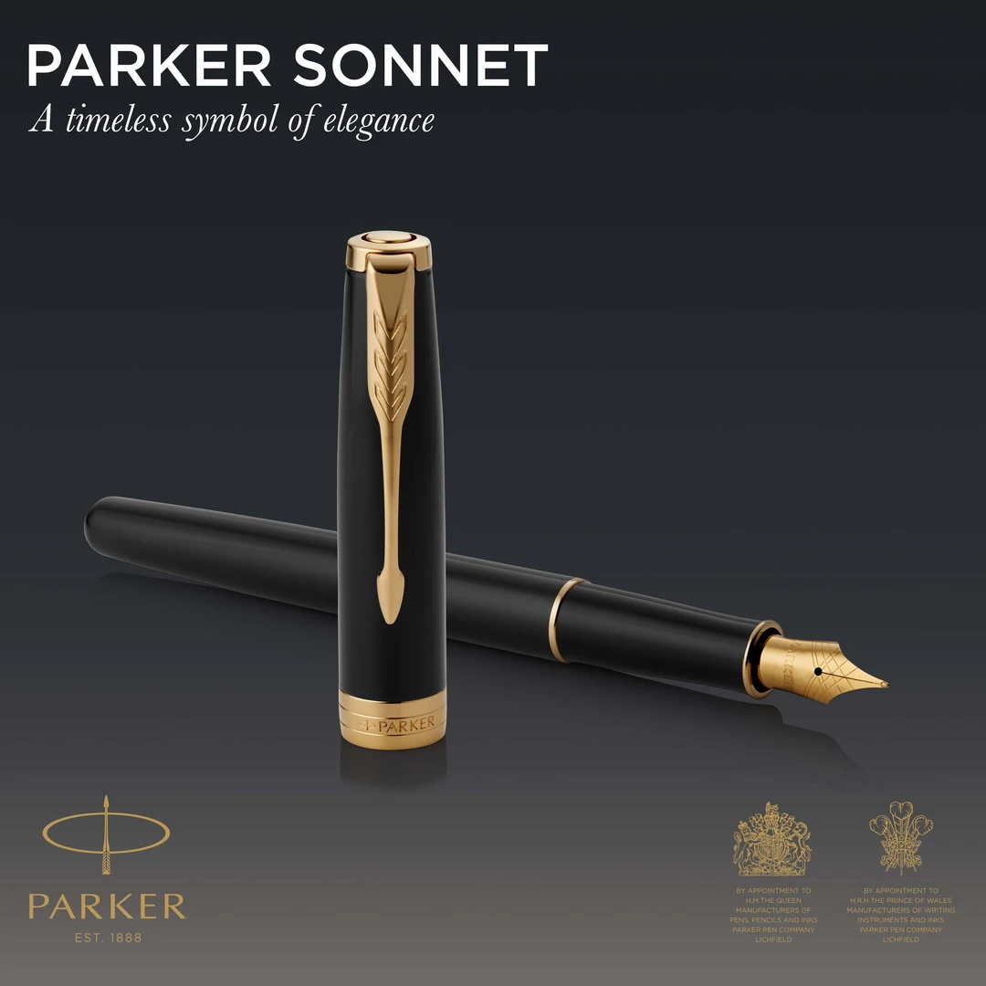 Parker Sonnet G.T fountain pen F black ink - Bild 2