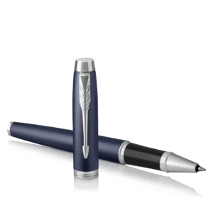 Parker IM matte blue rollerball F black ink
