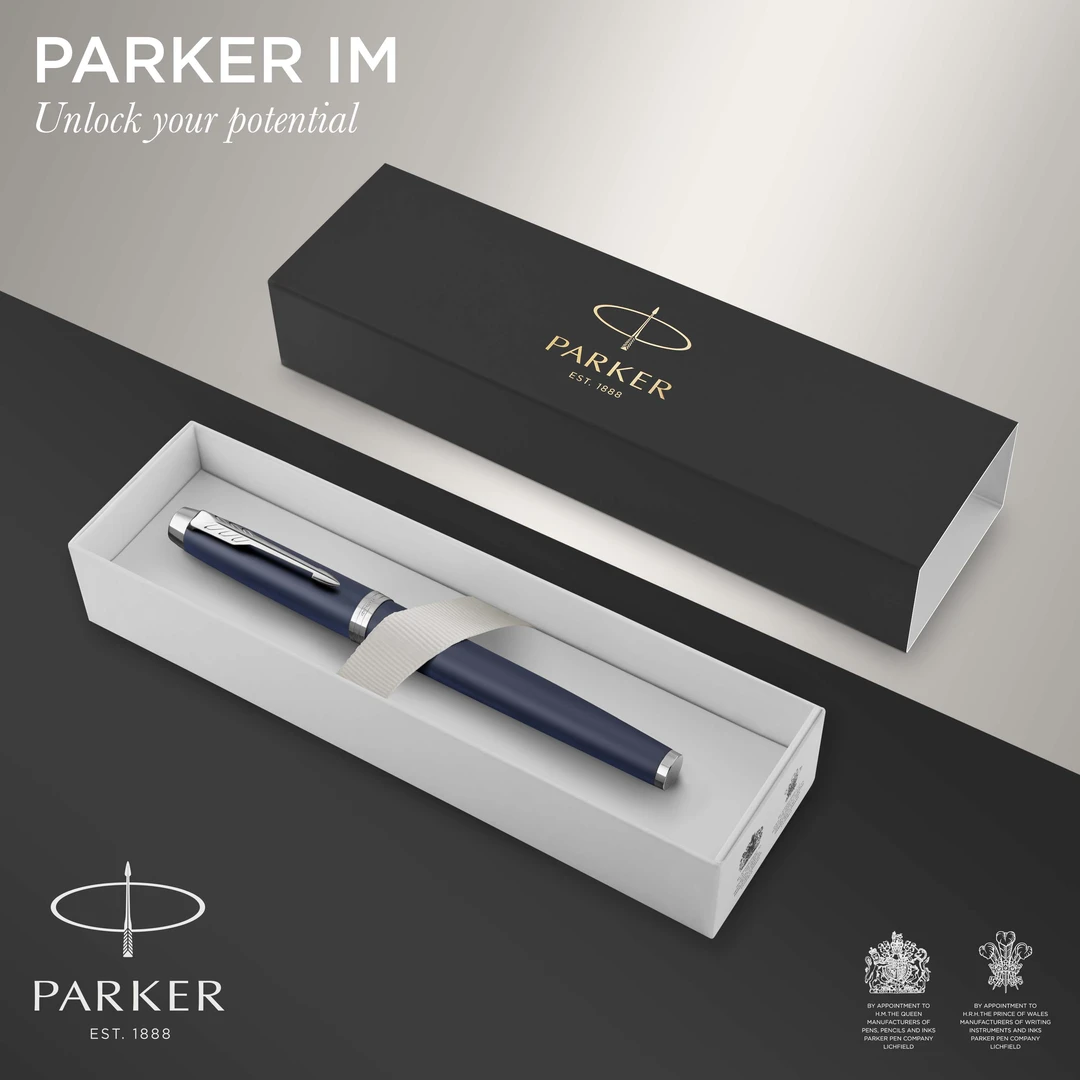 Parker IM matte blue rollerball F black ink - Bild 3