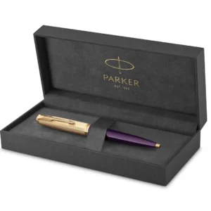Parker 51 deluxe plum G.T ballpen M black ink