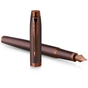 Parker IM Monochrome burgundy fountain pen M blue ink