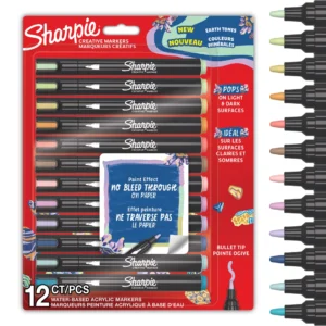 SHARPIE Creative Acrylic Marker Earth Tones Bullet tip (12)