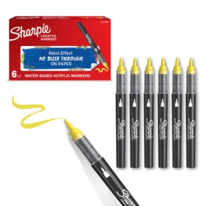 Sharpie Creative Acrylic Marker Yellow Brush tip