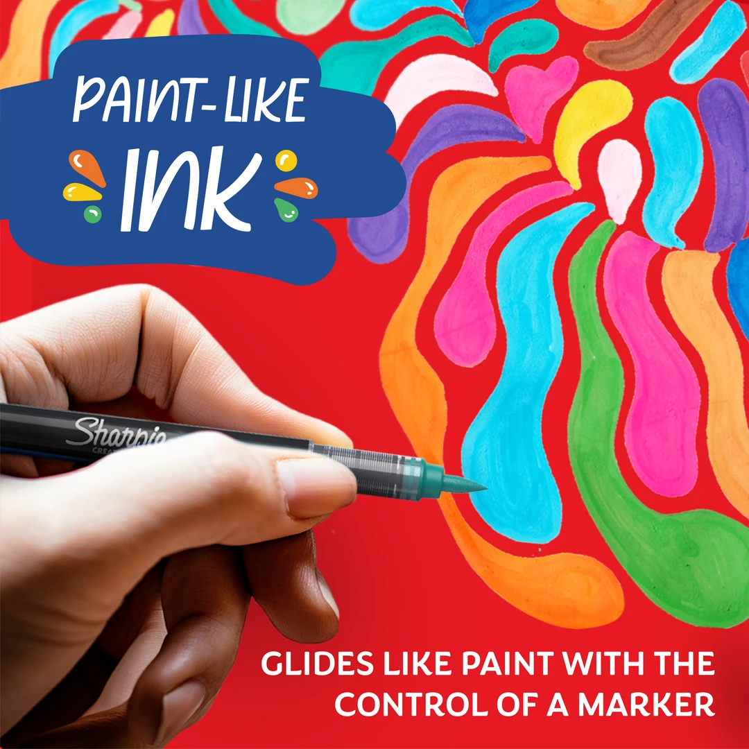Sharpie Creative Acrylic Marker Lake Green Brush tip - Bild 3
