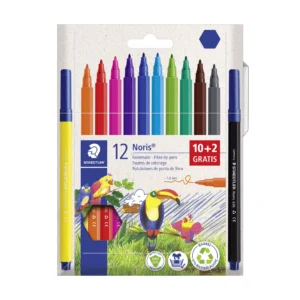 STAEDTLER Fiberpenna Norris ass i etui (12)