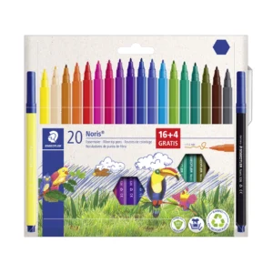 STAEDTLER Fiberpenna Norris ass i etui (20)
