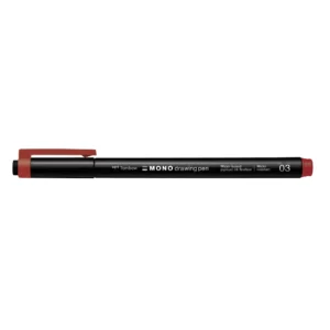 TOMBOW Fineliner MONO drawing 03 red