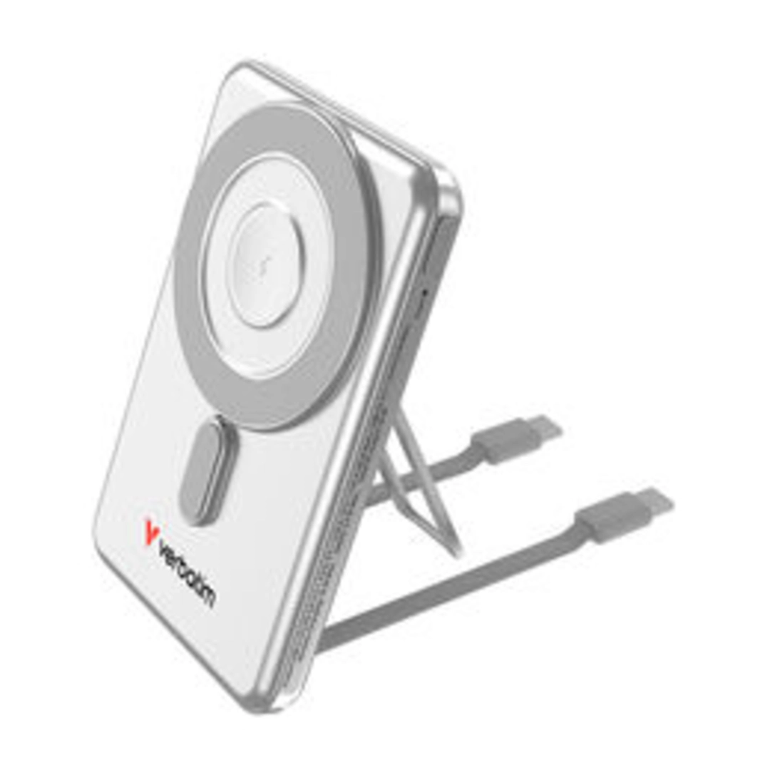 VERBATIM Charge n Go USB-C Cable Power Bank Magnet 5K Silver
