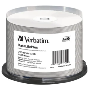 DVD-R AZO 16X DL+ Wide Thermal Printable (50)