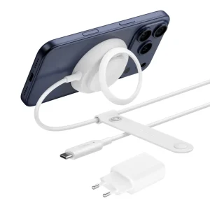 BELKIN UltraCharge 25W Qi2 Pad kickstand, White