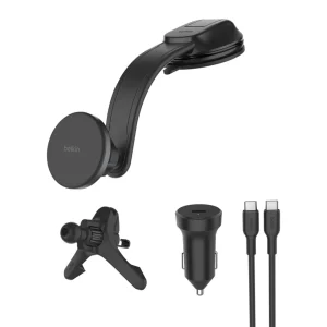 BELKIN 15W Qi2 Wireless Car Charger Vent & Dash Mount + 30W
