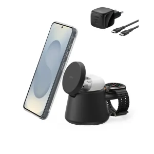 BELKIN ULTRACHARGE 25W Qi2 Modular Charging Dock, Black