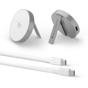 Wireless Magnetic Charger w/stand Qi2 25W ALU