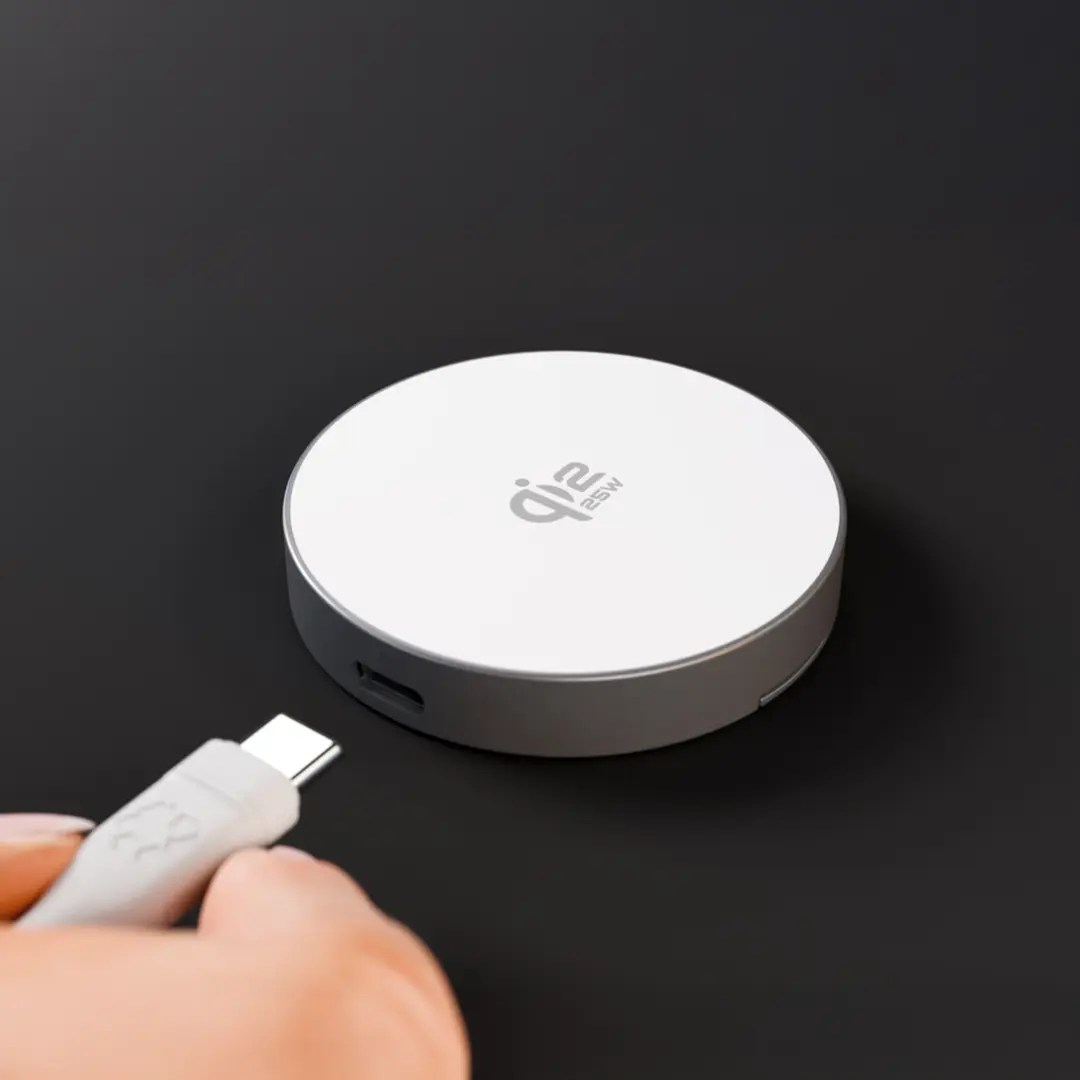 Wireless Magnetic Charger w/stand Qi2 25W ALU - Bild 3