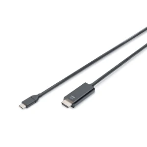 DIGITUS USB-C to HDMI cable 5 m 4K 60Hz, Black