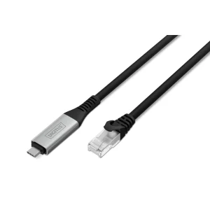 DIGITUS USB-C - RJ45 Ethernet cable, 1Gbit/s, 5m