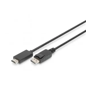 DIGITUS DisplayPort-HDMI adapter 4K 60Hz 3 m, Black