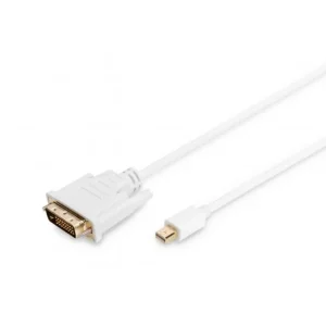 DIGITUS mini DisplayPort-DVI-D (24+1) adapter M/M 2 m, White