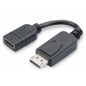 DIGITUS DisplayPort Adapter Cable, Type DP-HDMI A M/F, 0.08m