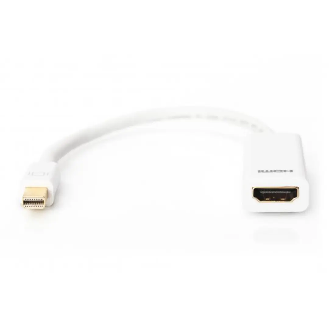 DIGITUS mini DisplayPort-HDMI adapter M/F 0.15 m, White - Bild 2
