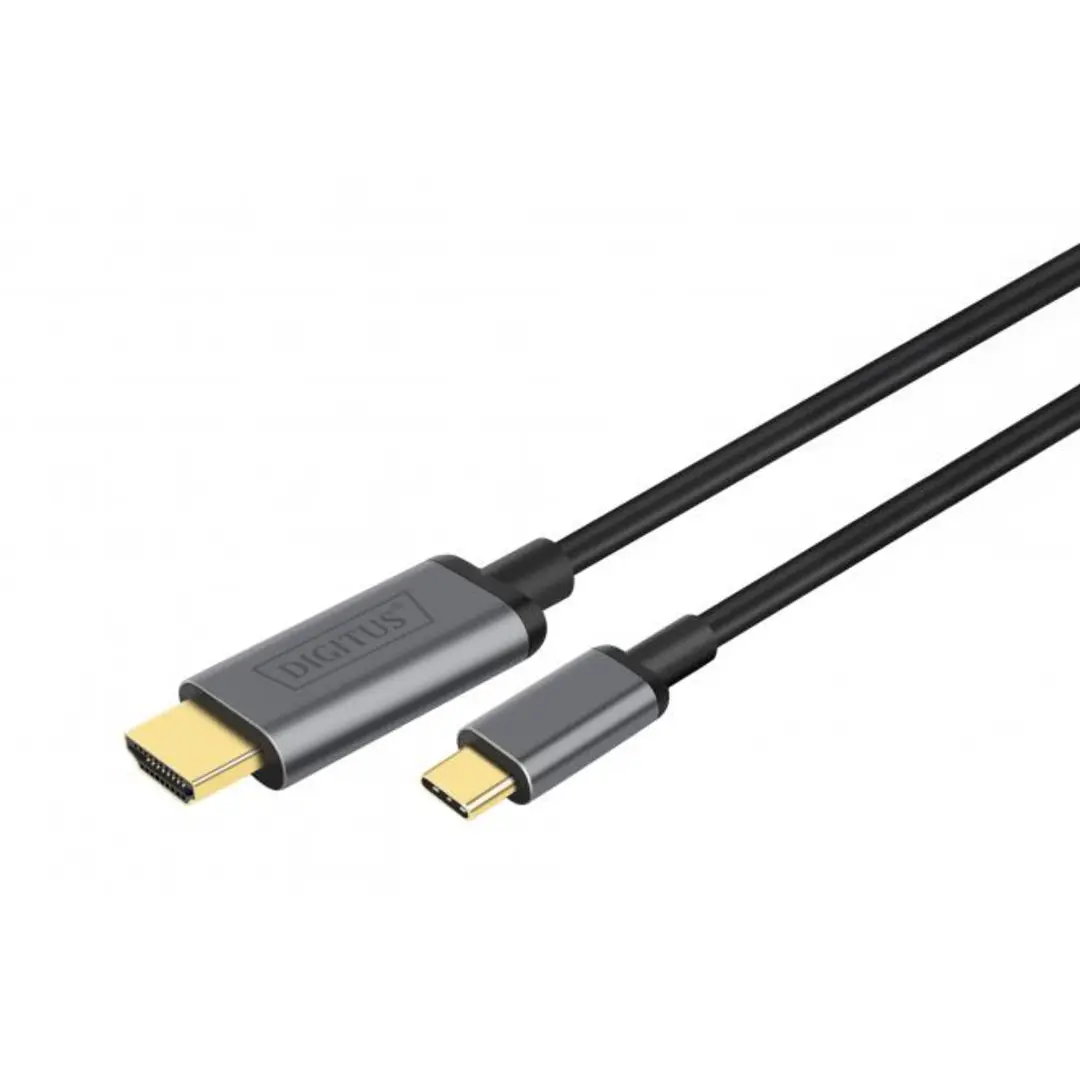DIGITUS USB-C - HDMI Adapter, 1.8m 4K/30Hz, black