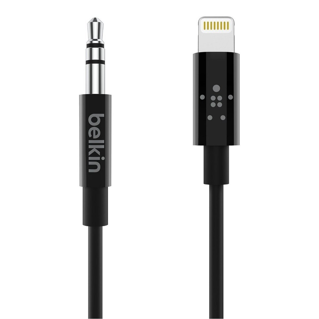 Belkin Lightning to 3.5mm, Black (1,8m)