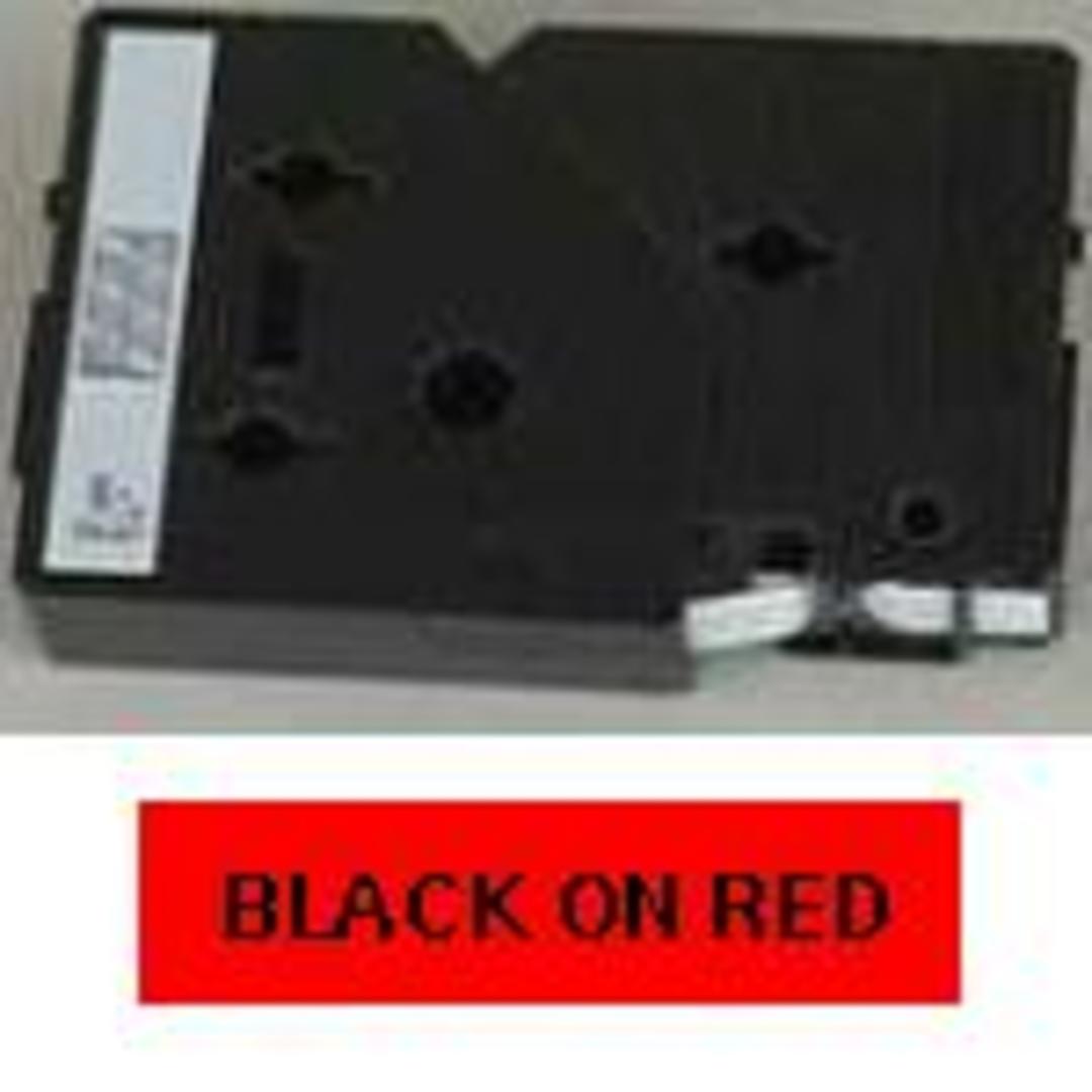 TC 12mm svart på rött
