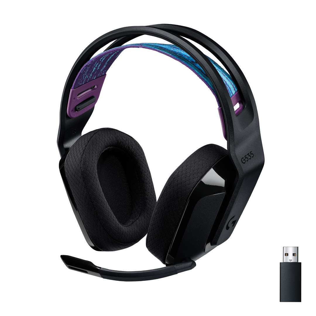 G535 LIGHTSPEED Wireless Gaming Headset, Black
