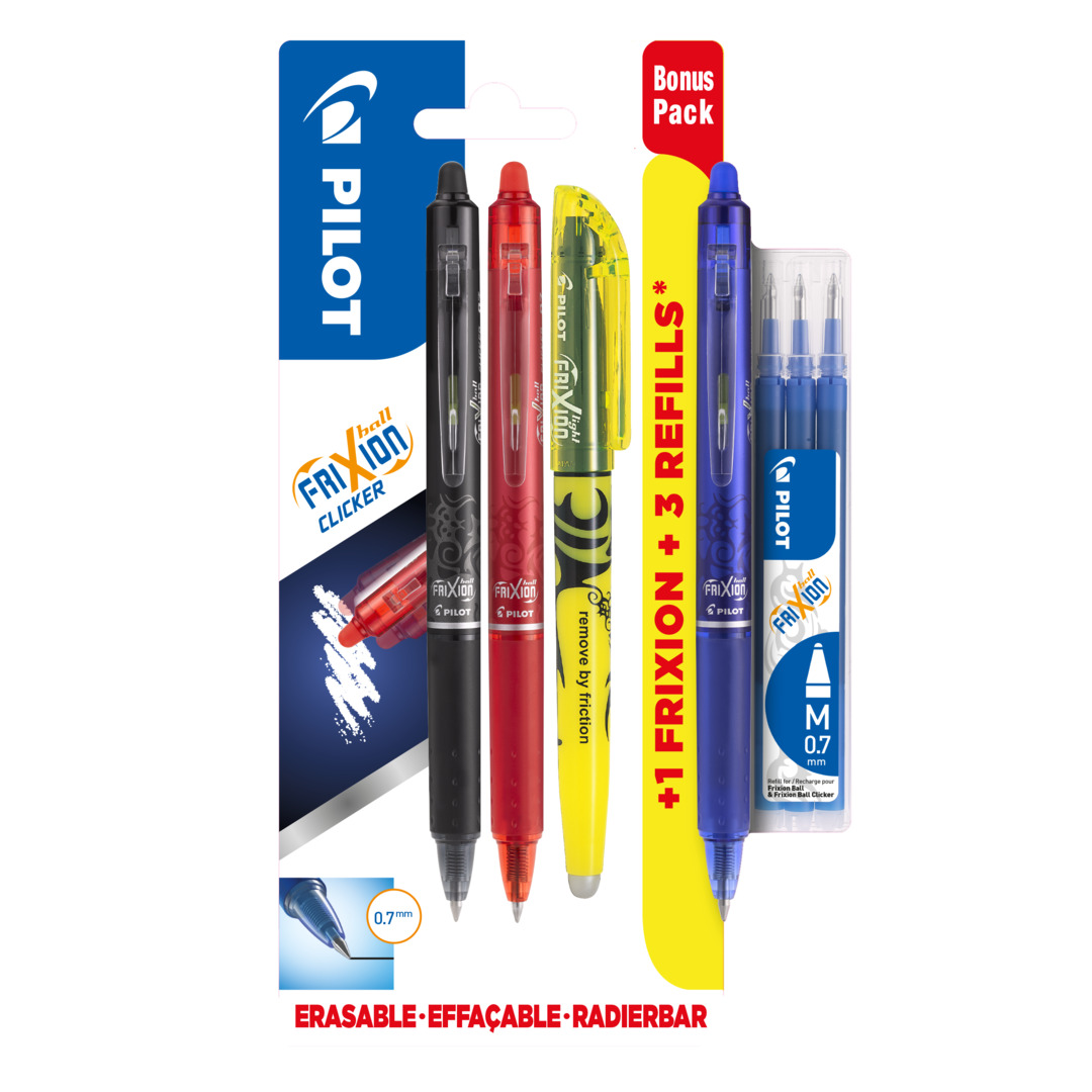 Frixion Clicker 0,7 Bonuspack 3+Light+Refillset