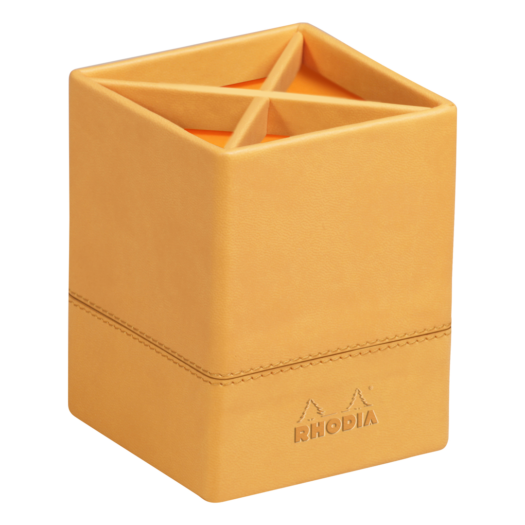 Rhodiarama Pencil holder Orange 8x8x11