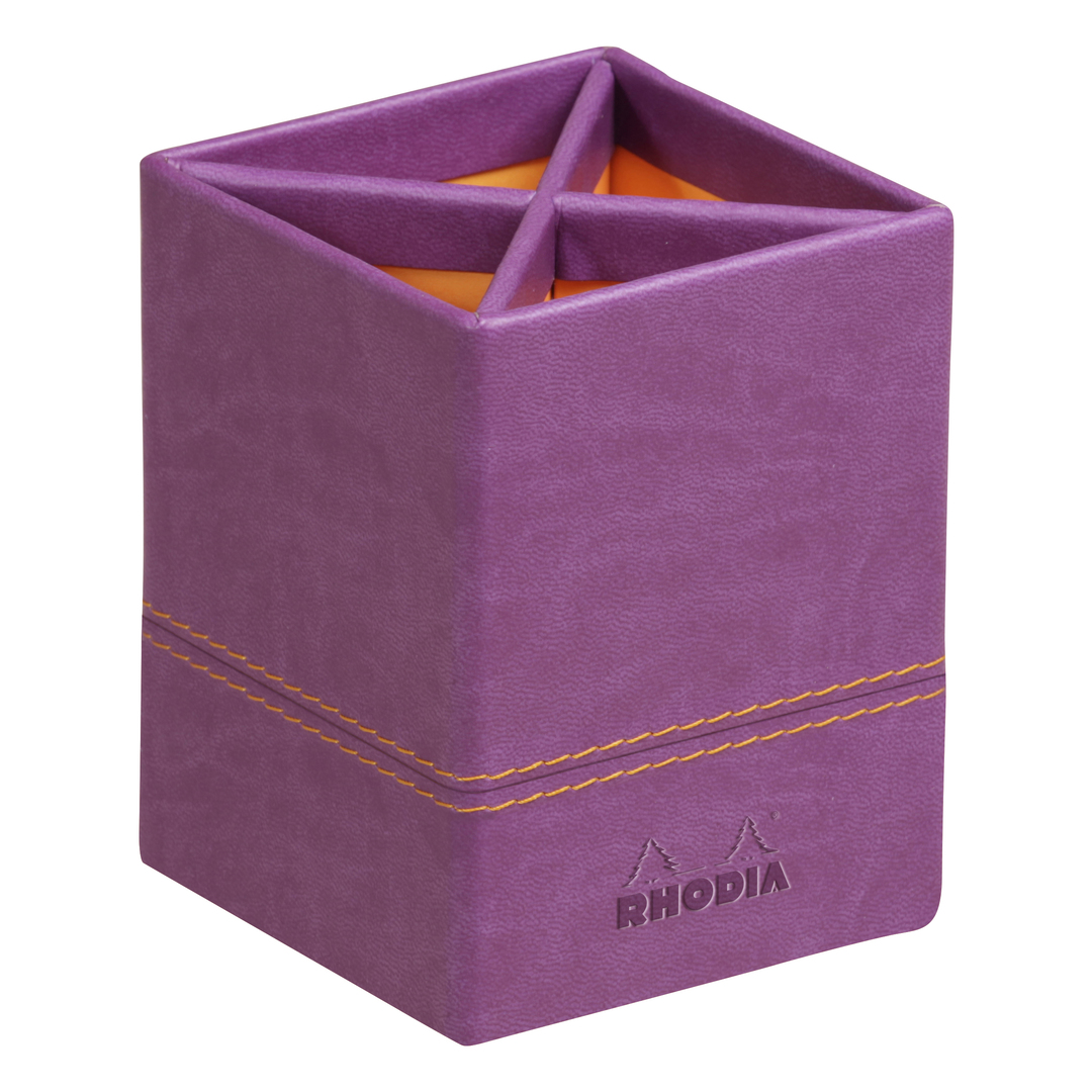 Rhodiarama Pencil holder Purple 8x8x11