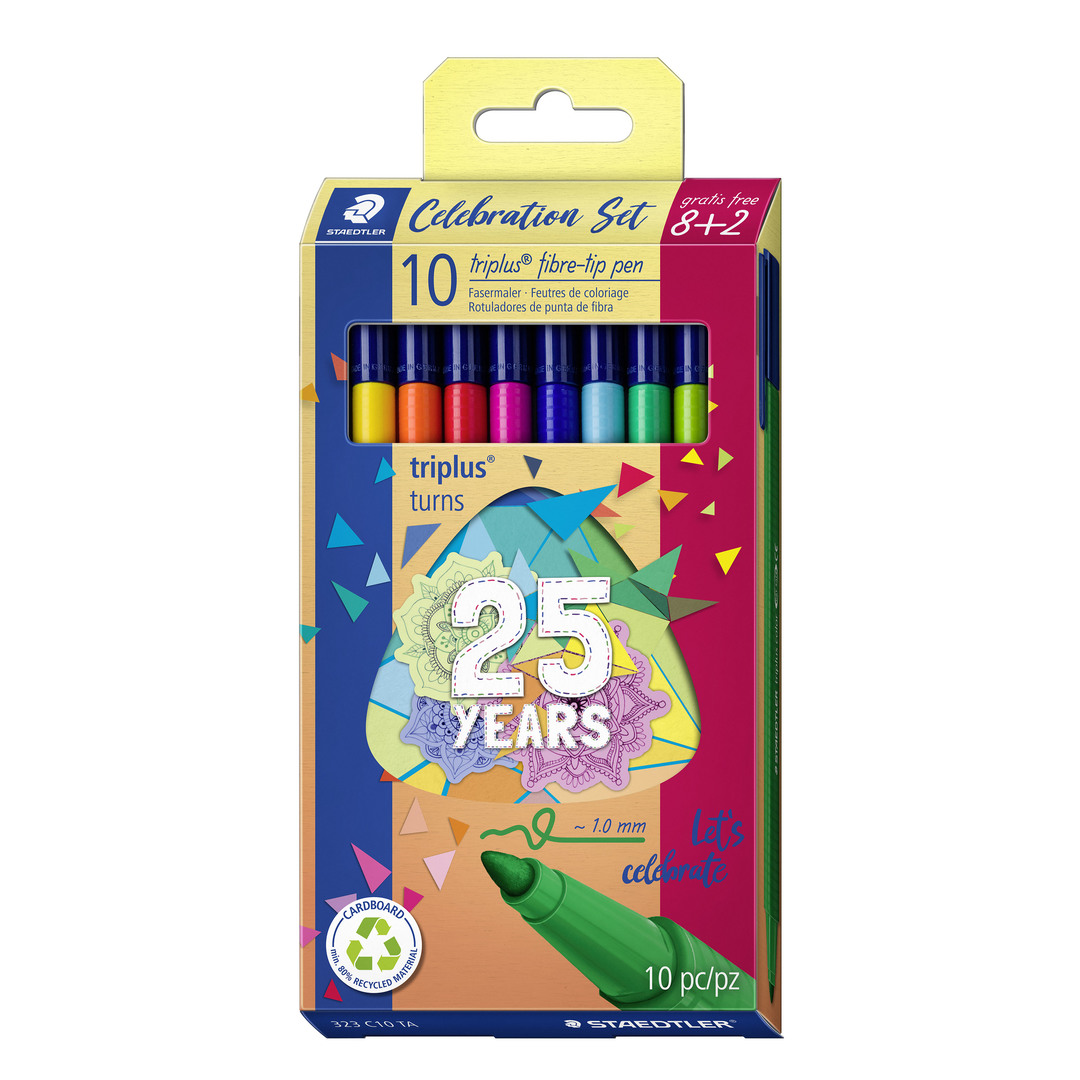 Fineliner triplus Birthday 10pc ass