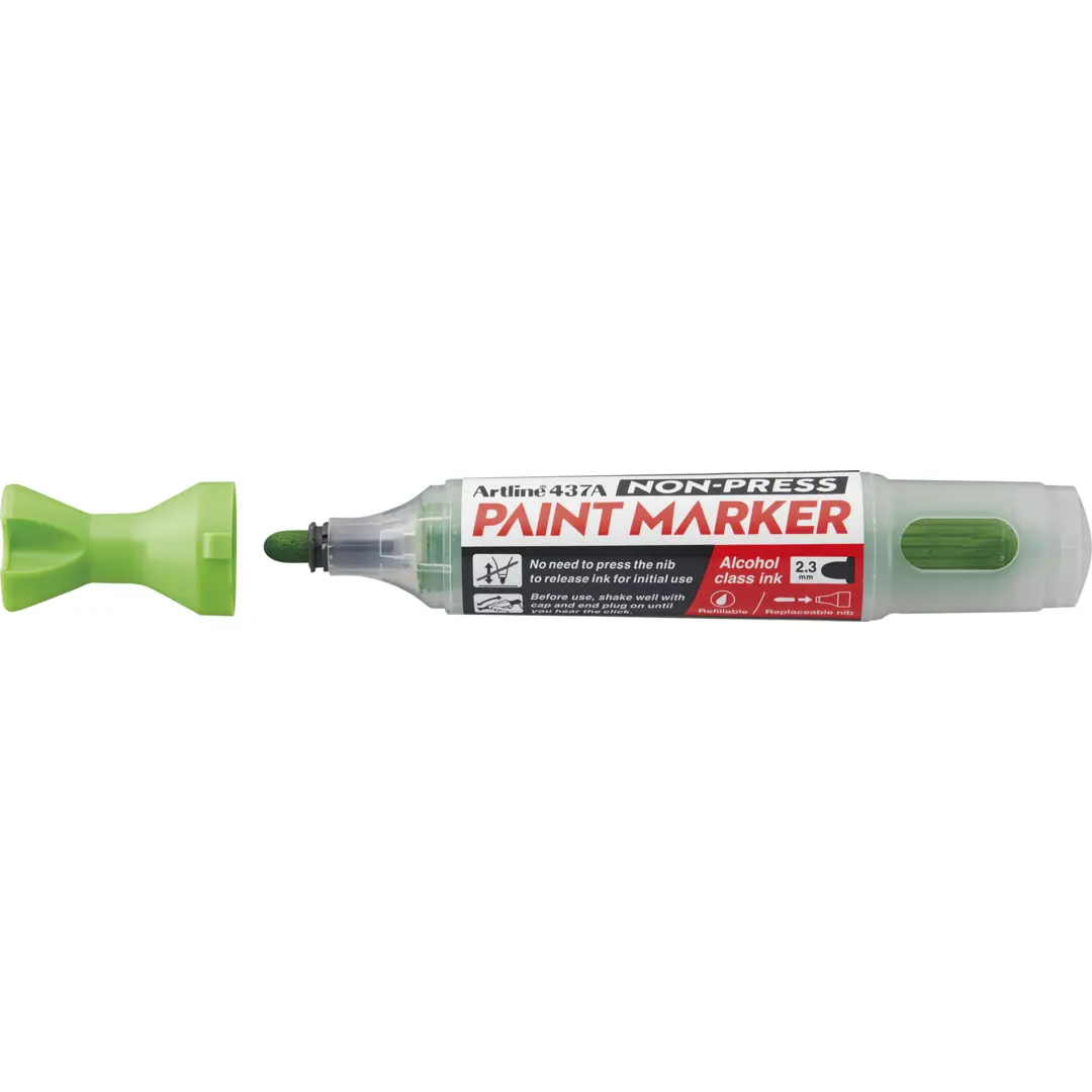 Artline Non-press paint marker 437A Yellow Green