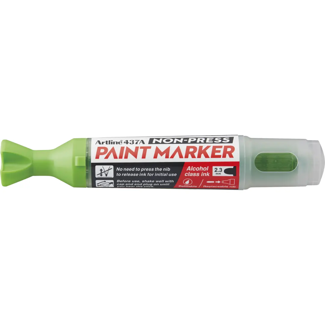 Artline Non-press paint marker 437A Yellow Green - Bild 2