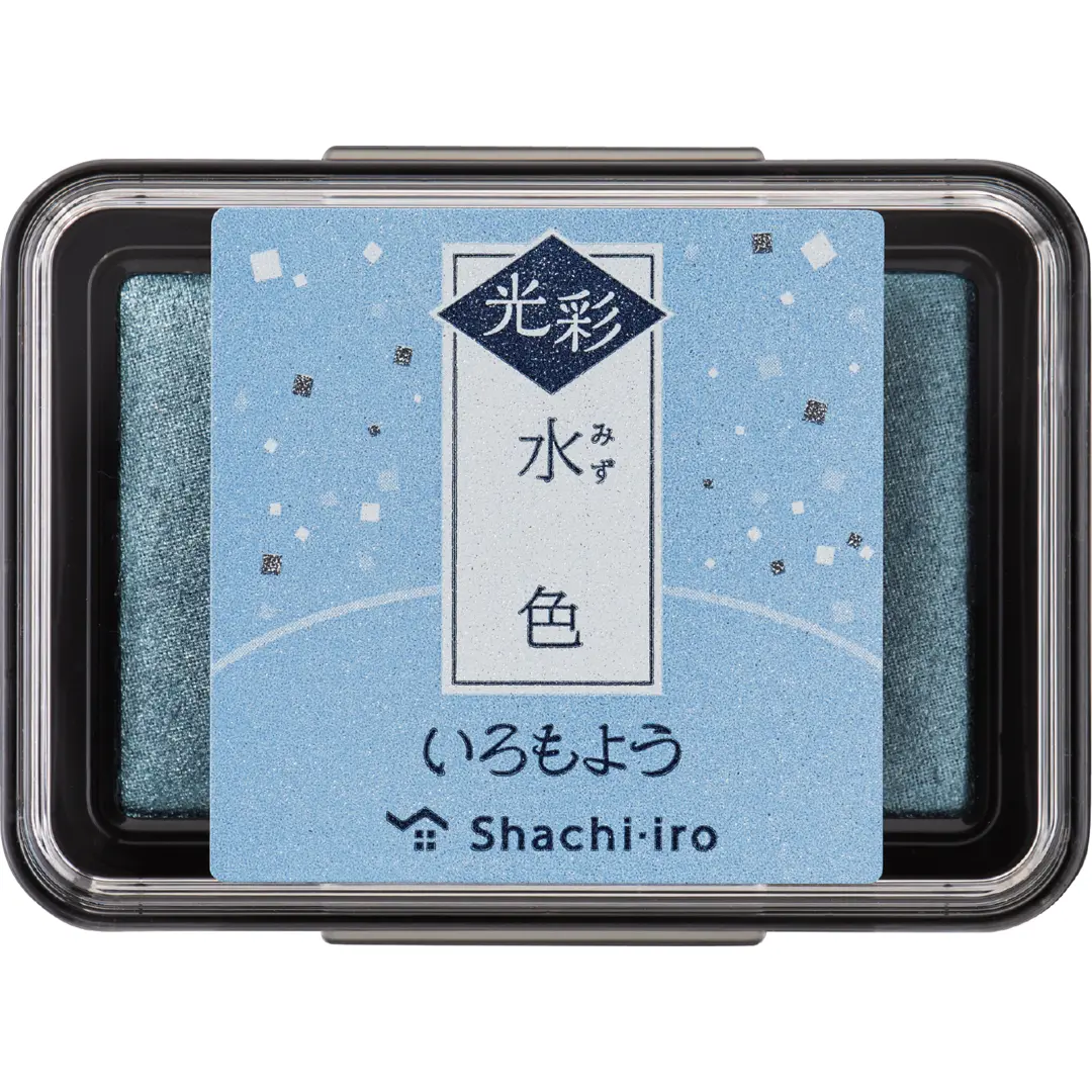 Iromoyo Kosai Stamp pad trad.tone Glitter Pale Blue