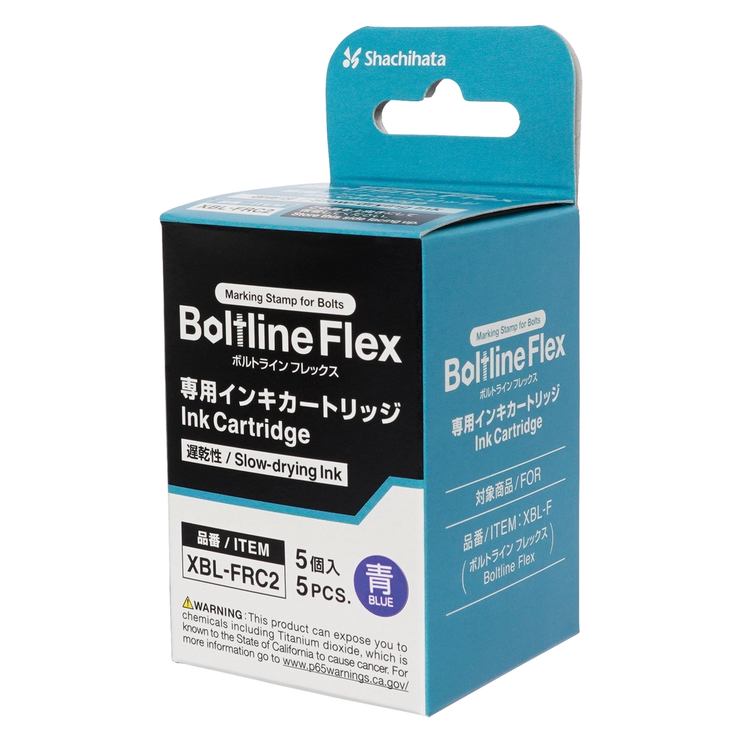 Boltline Flex Slow-Drying Ink Cartridge 5pcs Blue