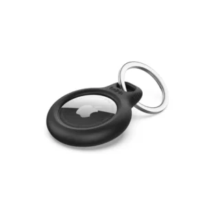 Secure holder with Keyring - Airtag - 2 Pack, Black