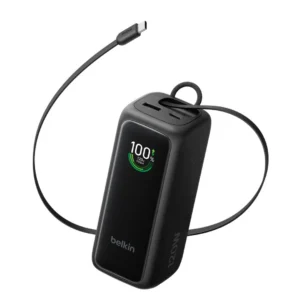 BELKIN UC 22k PD120W Displ Powerbank Retr. USB-C, Black