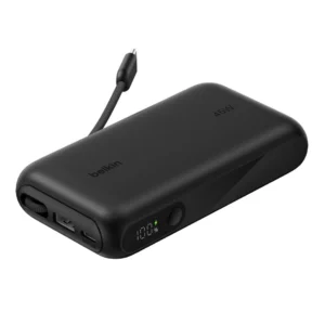 BELKIN 10k PD45W Display Powerbank Integr. Cable 1A1C, Black