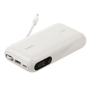 BELKIN 10k PD45W Display Powerbank Integr. Cable 1A1C, Sand
