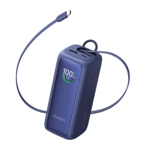 BELKIN 22k PD120W Smart Display Powerbank Retr USB-C, Blue